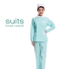 light blue (white collar) nurse coat + pant 